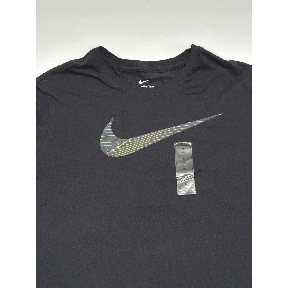 Nike Mens Dri-FIT Graphic Training T-Shirt‎ Black XL FJ2464-010 NWT